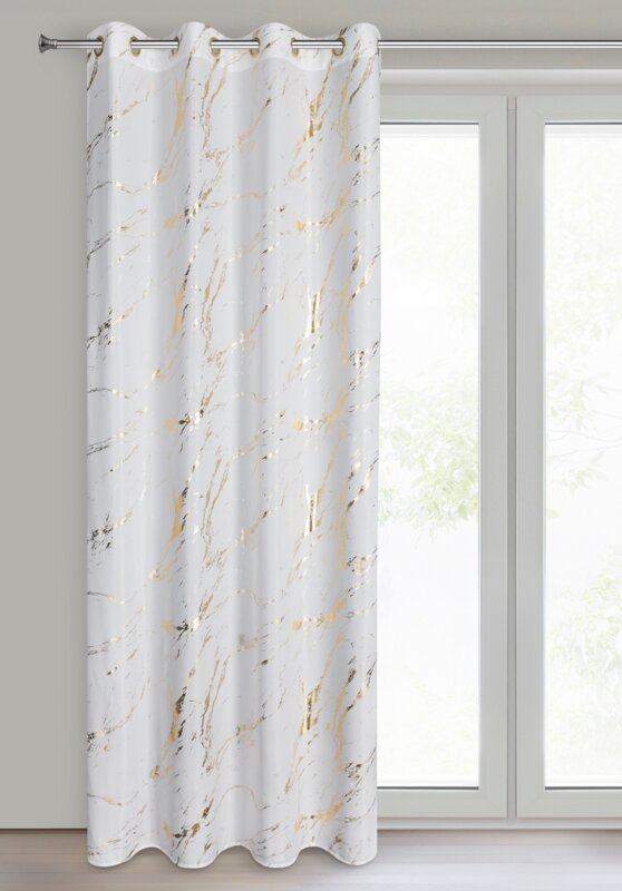 Zasłona gotowa Lani biała 140 X 250 cm – z mikrofibry