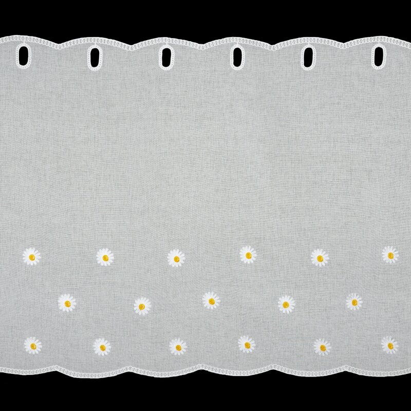 Firana gotowa Bellis biała 150 x 70 cm – wprowadza świeżość