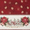 Obrus gobelinowy czerwony 100x100 cm – odporny na plamy