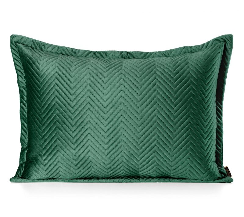 Poszewka velvet Sofia ciemnozielona 50 x 70 cm – dodaje ciepła wnętrzu