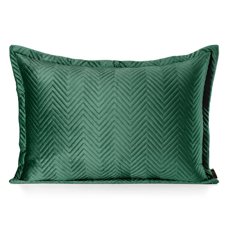 Poszewka velvet Sofia ciemnozielona 50 x 70 cm – dodaje ciepła wnętrzu