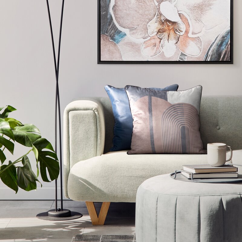 POSZEWKA VELVET 163 45 X 45 CM BEŻOWY