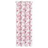 Zasłona gotowa Caren biała 140 X 250 cm – z kwiatowym wzorem