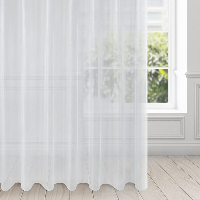 Firana gotowa D91 Alexa biała 350 X 250 cm – rozświetli wnętrze