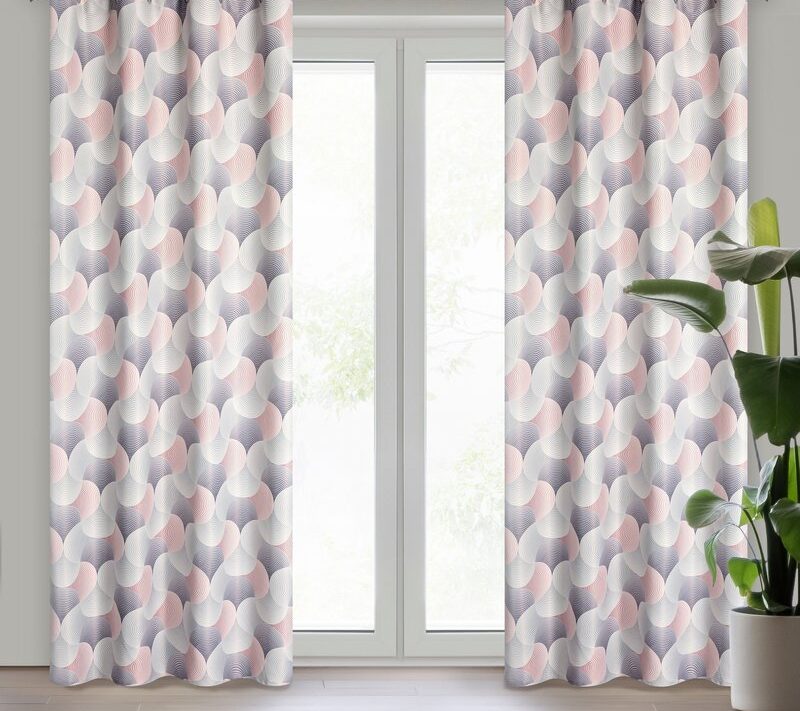 Zasłona gotowa szara 140 x 250 cm – zaciemnia pomieszczenie