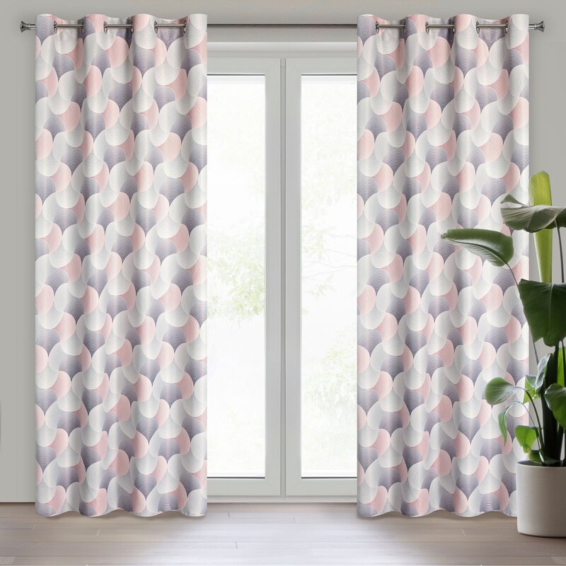 Zasłona gotowa szara 140 x 250 cm – zaciemnia pomieszczenie