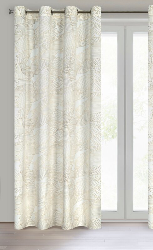 Zasłona gotowa LC/LUNA2 biała 140x250 cm – zaciemnia pomieszczenie