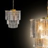 Lampa wisząca Dalia złota fi 42 x 50 cm – doda blasku wnętrzu