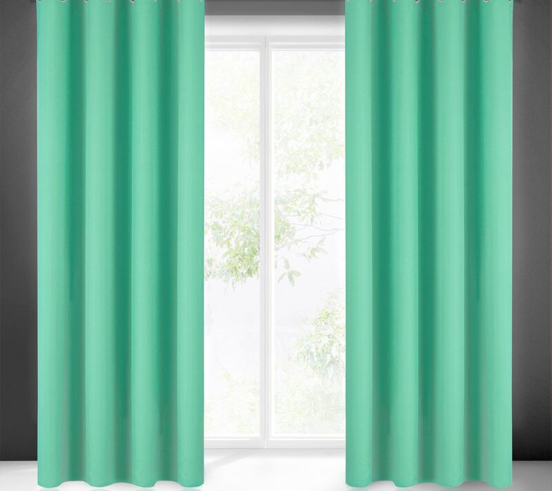 Zasłona gotowa Adore miętowa 140 x 250 cm – subtelne zaciemnienie