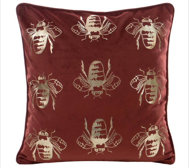 Poszewka bordowa 45 x 45 cm – doda blasku wnętrzu