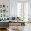 Zasłona gotowa Dolly biała 140 X 270 CM – delikatny kwiatowy wzór