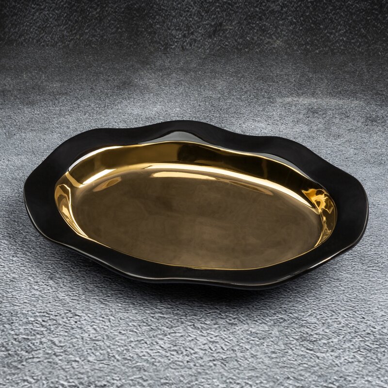 PATERA DEKORACYJNA MAJA3 (01) 31 X 22 X 4 CM CZARNY