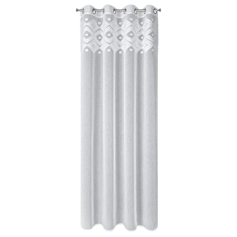 Zasłona gotowa Estera biała 140 x 250 cm – rozprasza światło