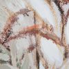 Obraz ręcznie malowany kwiatowy beżowy 60 X 120 cm – wprowadza spokój