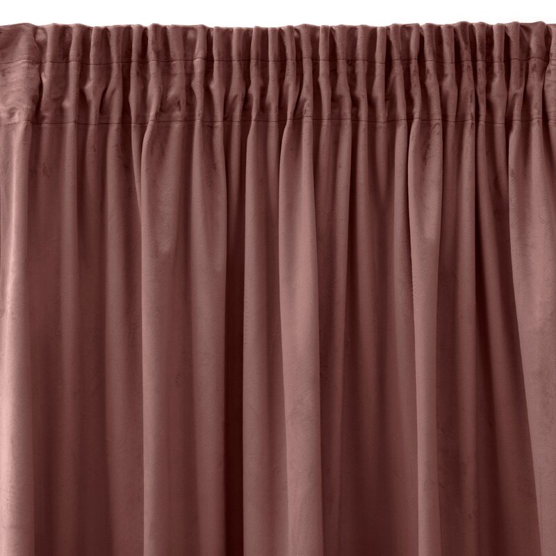 Zasłona gotowa Sibel ciemnoróżowa 140 x 270 cm – zaciemniająca i elegancka