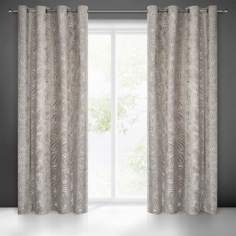 Zasłona gotowa Livia beżowa 140 x 250 cm – zaciemnia pomieszczenie