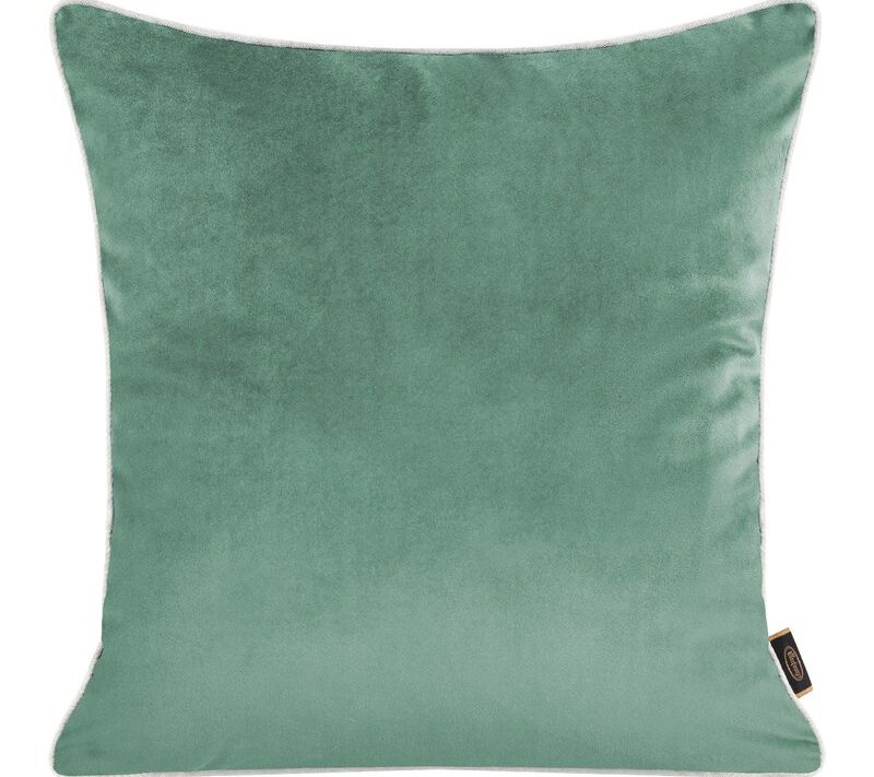 Poszewka welwetowa turkusowa 45 x 45 cm – ożywi wnętrze