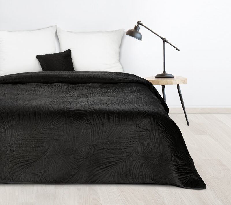 Narzuta Velvet D91 czarna 170 x 210 cm – otuli luksusem