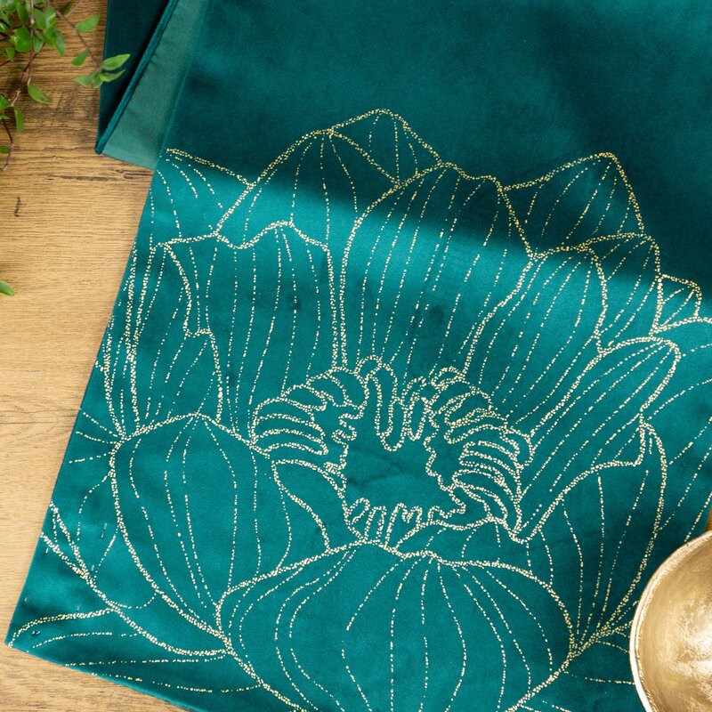 OBRUS BLINK 13 35 X 140 CM CIEMNOTURKUSOWY