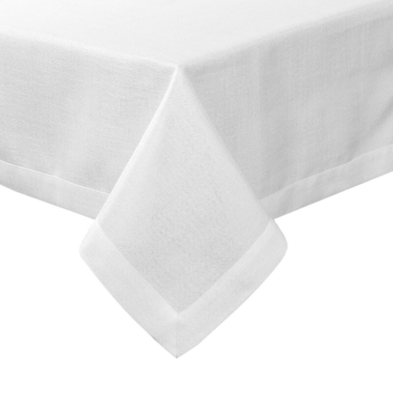 Obrus błyszczący Stella 2 biały 145 x 280 cm – rozświetli jadalnię