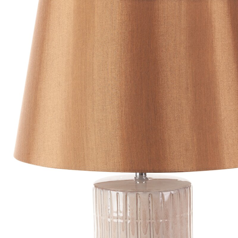 Lampa stołowa EDNA kremowa fi 33 x 56 cm – tworzy nastrój