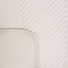 Narzuta welwetowa SOFIA kremowa 70 X 160 cm – miękka ochrona fotela