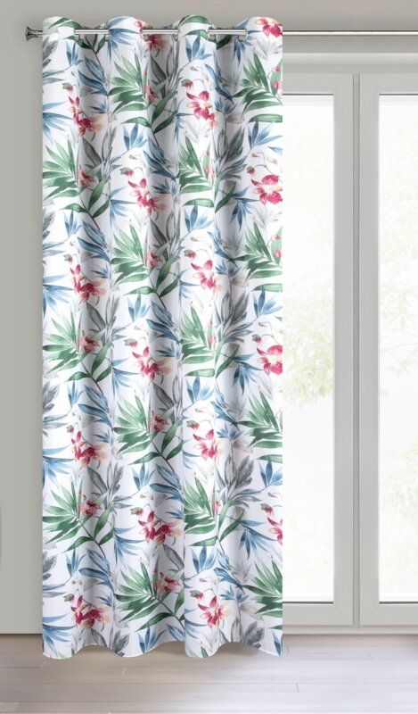 Zasłona gotowa Janete biała 140 x 250 cm – dodaje lekkości wnętrzu