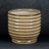 Doniczka ceramiczna jasnobrązowa fi 12 x 11 cm – do roślin