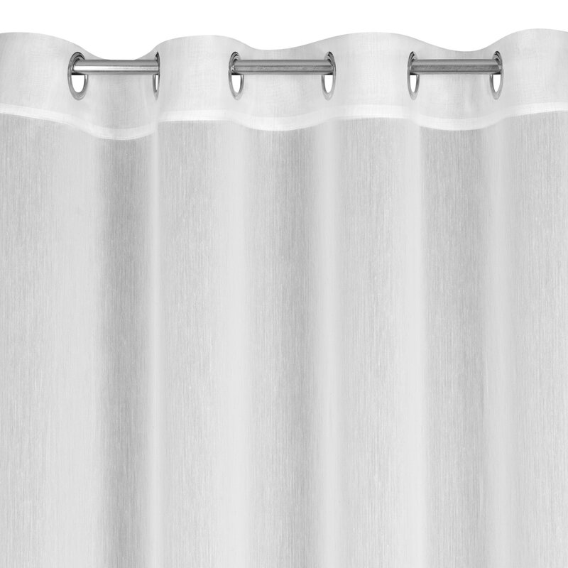 Firana gotowa Luna biała 300 x 250 cm – rozjaśnia wnętrze