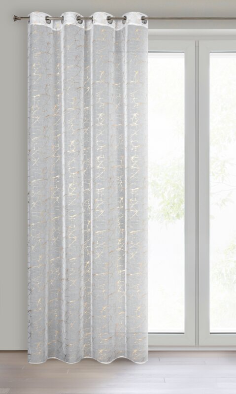 Firana gotowa Reva biała 140 X 250 cm – subtelny blask