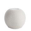 Świecznik ceramiczny kremowy fi 9 x 8 cm – do wnętrz