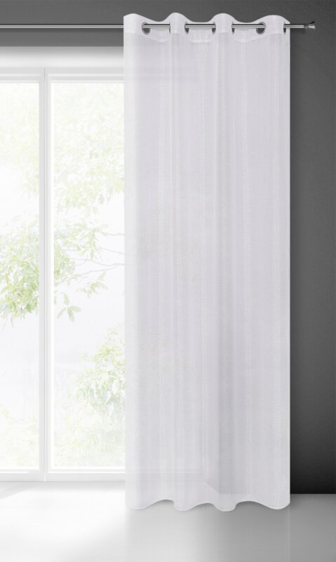 Firana gotowa Emma biała 140 x 250 cm – rozświetla wnętrze