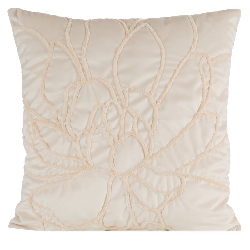 Poszewka velvet Sandi 01 kremowa 45 x 45 cm – wprowadza przytulność