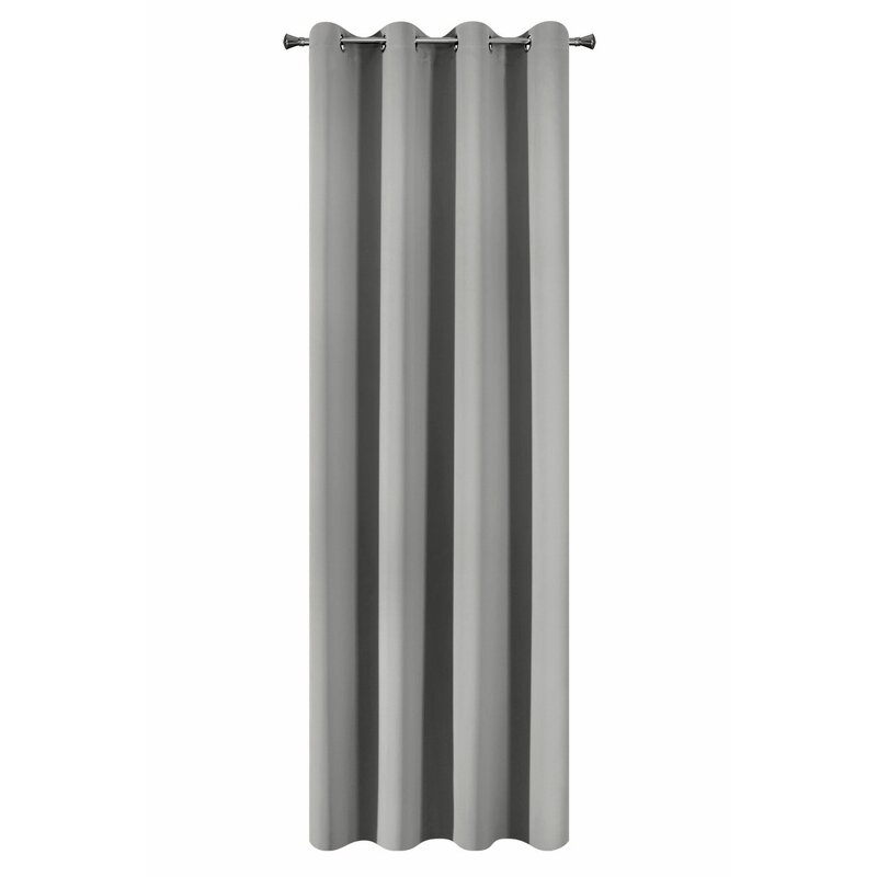 Zasłona gotowa Nerisa srebrna 140 x 250 cm – zaciemnienie i prywatność