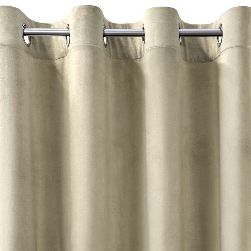 Zasłona gotowa Darla kremowa 140 x 250 cm – zaciemnia i chroni