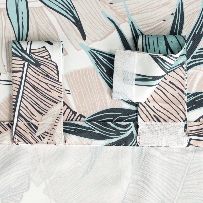 Zasłona gotowa na szelkach beżowa 155 x 200 cm – ochrona przed słońcem
