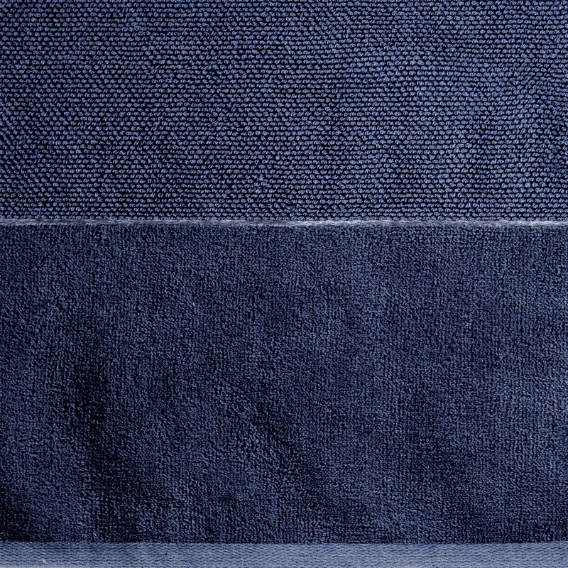 Ręcznik welurowy Lucy granatowy 70 x 140 cm – miękki i puszysty