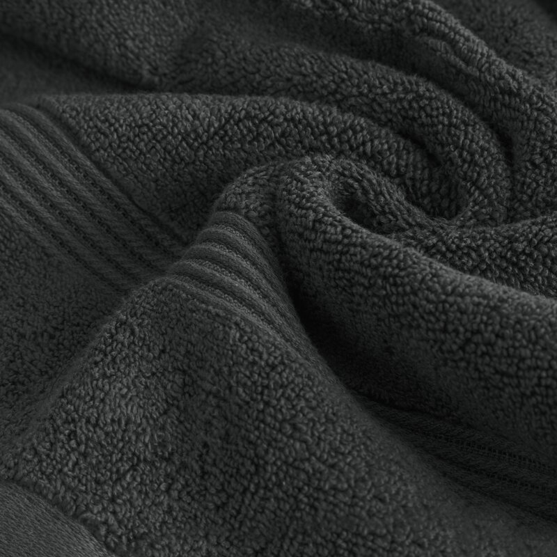 Ręcznik modal Molly czarny 70 x 140 cm – miękki i chłonny