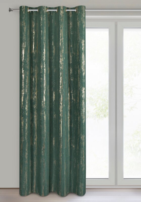 Zasłona gotowa Libi zielona 140 x 250 cm – wprowadza blask