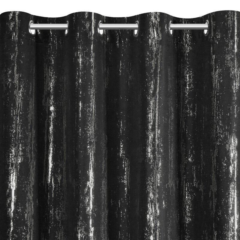 Zasłona gotowa Libi czarna 140 x 250 cm – zaciemnia pomieszczenie