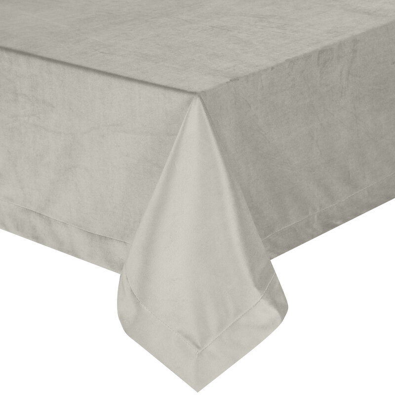 Obrus gładki Melinda srebrny 140 x 180 cm – subtelny blask na stole