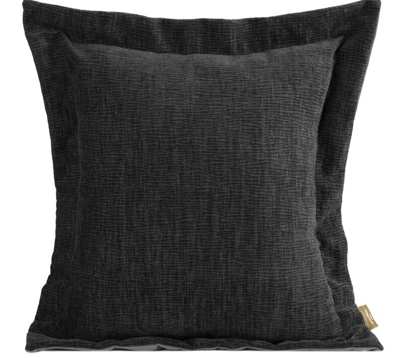 Poszewka velvet Elegant2 czarna 45 x 45 cm – doda szyku wnętrzu