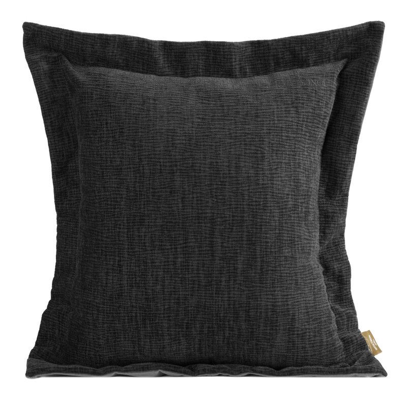 Poszewka velvet Elegant2 czarna 45 x 45 cm – doda szyku wnętrzu