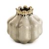 WAZON DEKORACYJNY MERIN (02) O 14 X 14 CM ZŁOTY