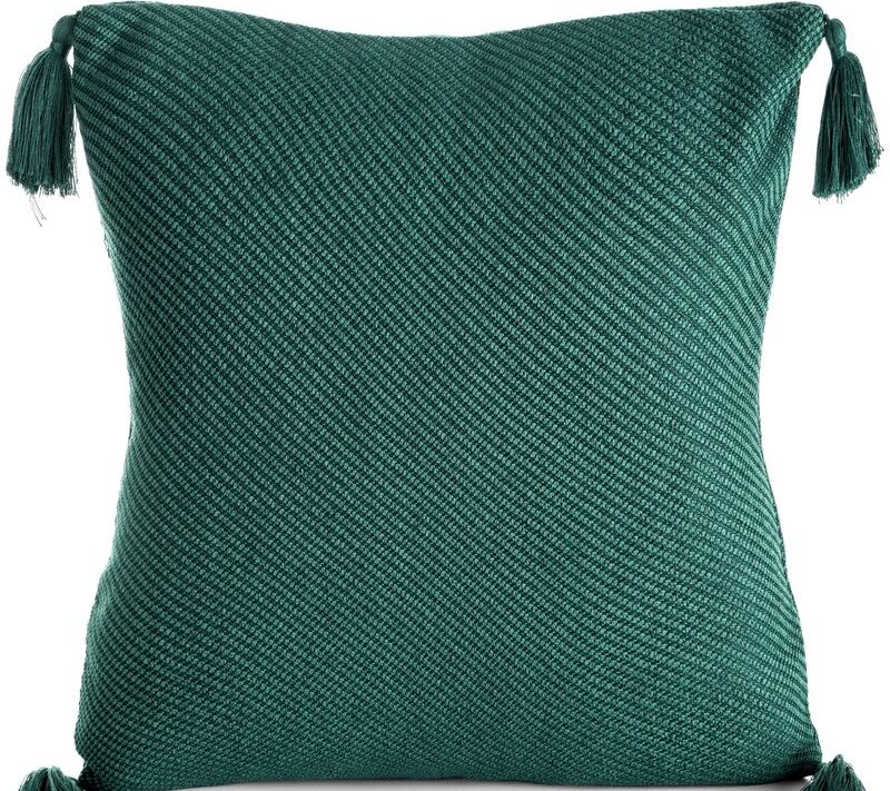 Poszewka Bukla ciemnozielona 45 x 45 cm – doda przytulności