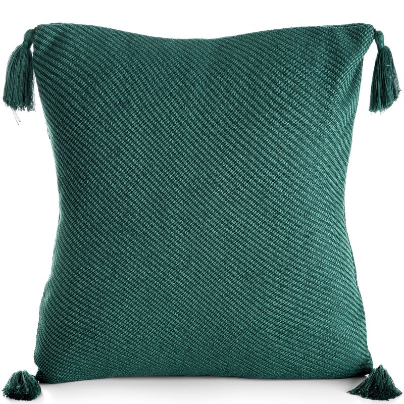 Poszewka Bukla ciemnozielona 45 x 45 cm – doda przytulności