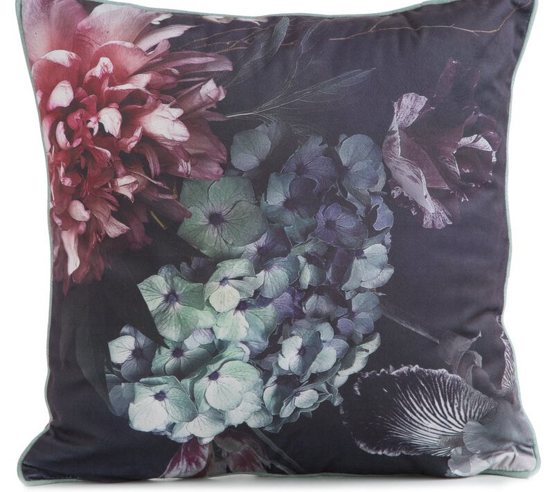 Poszewka welwetowa bordowa 45x45 cm – doda luksusu