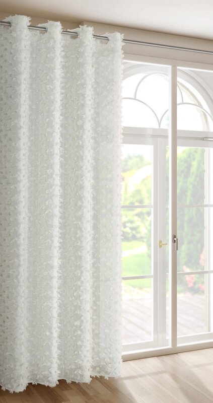Zasłona gotowa Eva Minge kremowa 135 x 250 cm – rozprasza światło