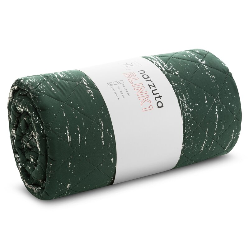Narzuta D91 BLINK ciemnozielona 220 x 240 cm – miękka i elegancka