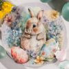 OBRUS EASTER 33 X 33 CM BEŻOWY
